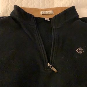 Peter Millar Black fleece 1/4 zip